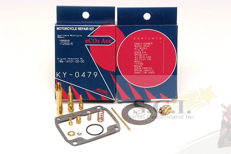 Keyster 1981-1983 Yamaha IT250 Carburetor Rebuild Kit - KY-0479 — kit contents
