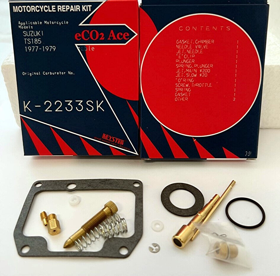 Keyster 1977-1979 Suzuki TS185 / TC185 Single-Cable Carb Kit - K-2233SK