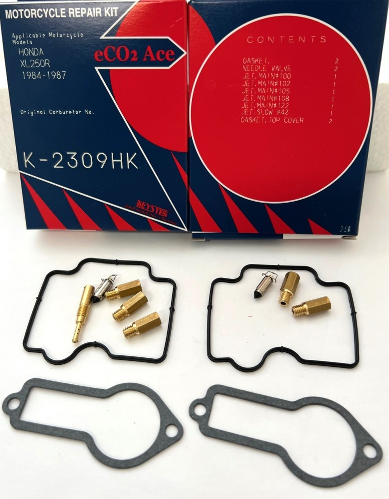 Keyster 1984-1987 Honda XL250R Dual-Carb Rebuild Kit - K-2309HK