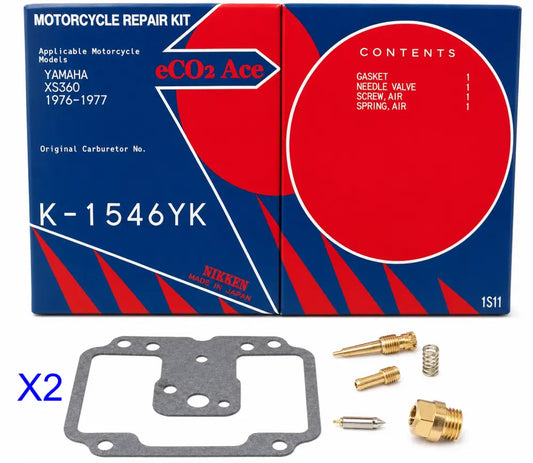 KEYSTER - YAMAHA XS360 CARBURETOR REBUILD REPAIR KIT CARB KIT KEYSTER