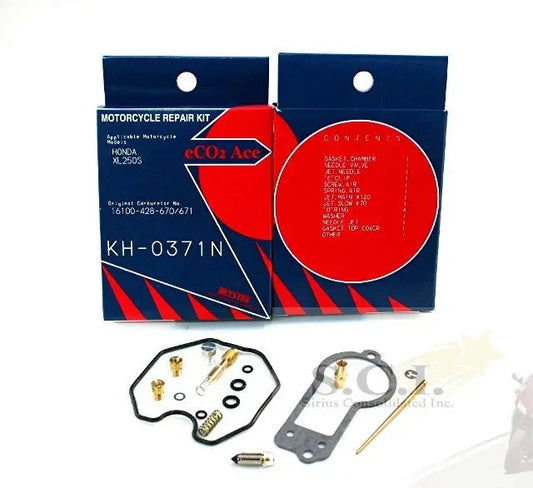 Keyster KH-0371N carburetor rebuild kit for 1978-1981 Honda XL250 and XL250S