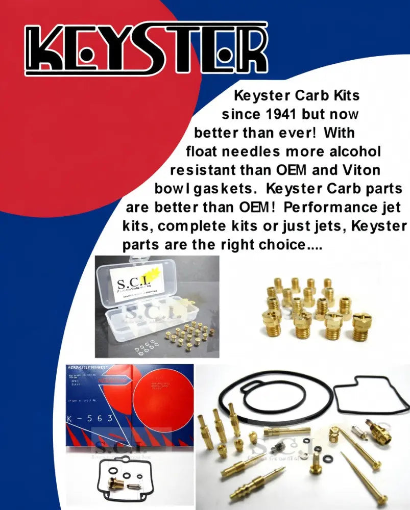 Keyster K-1181KKS Kawasaki Zx900 Keyster Carburetor Rebuild Repair Kit 1994 - 1997 - Outside Carbs