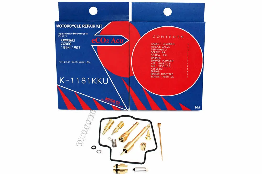 Keyster K-1181KKU Kawasaki Zx900 Keyster Carburetor Rebuild Repair Kit 1994 - 1997 Inside Carbs