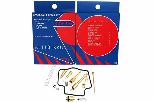 Keyster K-1181KKU Kawasaki Zx900 Keyster Carburetor Rebuild Repair Kit 1994 - 1997 Inside Carbs