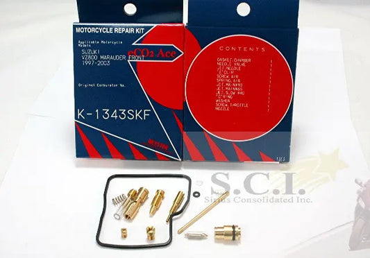 Keyster K-1343SKF + K-1343SKR Suzuki Vz800 Marauder Keyster Carb Kits 1997 - 2003