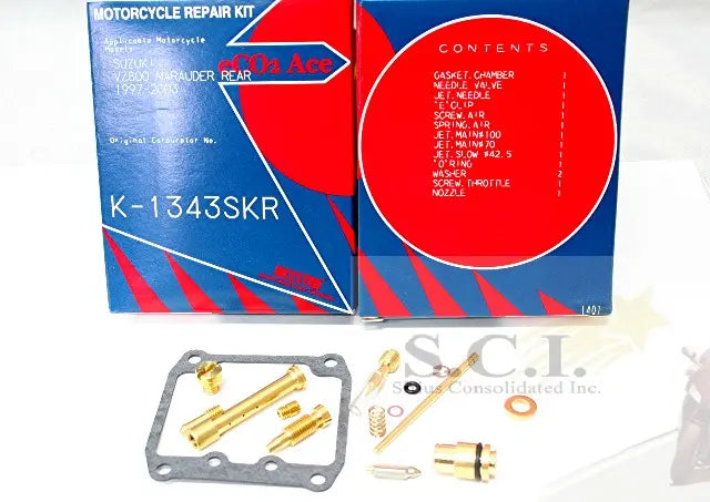 Keyster K-1343SKF + K-1343SKR Suzuki Vz800 Marauder Keyster Carb Kits 1997 - 2003