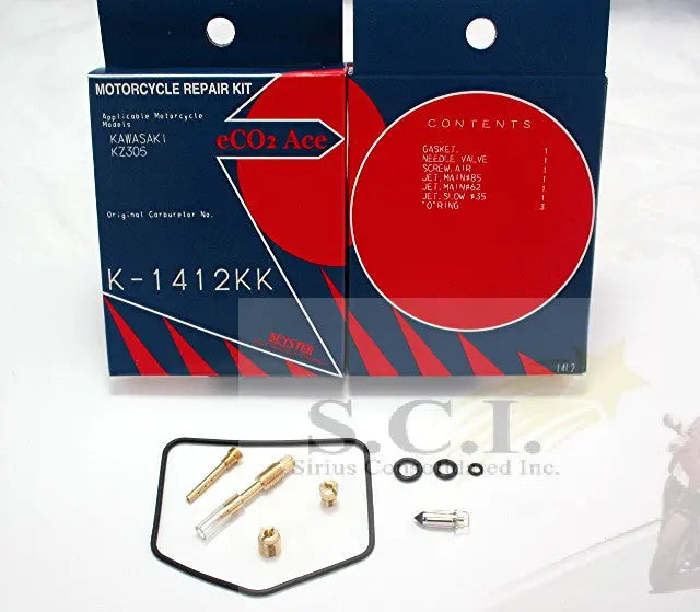 Keyster K-1412KK Kawasaki Kz305 Carburetor Rebuild Repair Kit