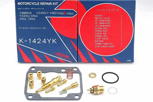Keyster K-1424YK Yamaha Yz490 Keyster Carburetor Rebuild Repair Kit