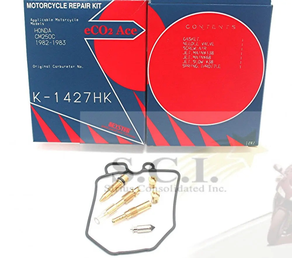 Keyster K-1427HK Honda Cm250 Cm250c Keyster Carburetor Rebuild Repair 1982 - 1983