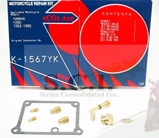 Keyster K-1567YK carburetor rebuild kit contents and fitment