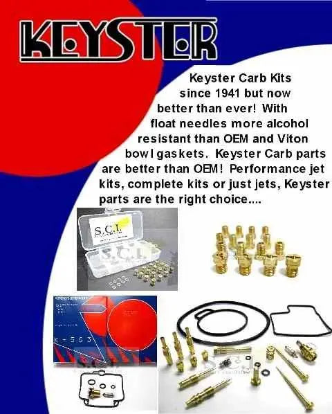 KEYSTER - YAMAHA XZ550 XZ550RJ VISION CARBURETOR REBUILD REPAIR KIT - 1982 KEYSTER