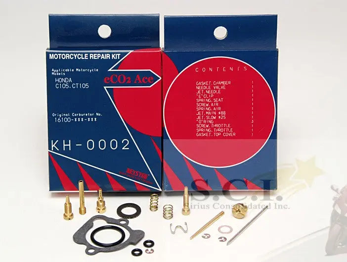 Keyster KH-0002 Honda C105 Ct105 Trail 55 Keyster Carburetor Rebuild Repair Kit