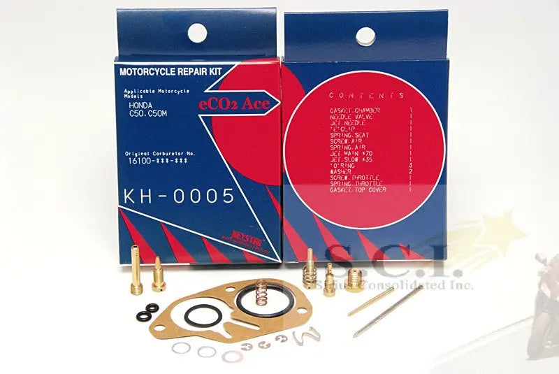 Keyster KH-0005 Honda C50 C50M Keyster Carburetor Rebuild Repair Kit For Oem Carbs 16100-041-681