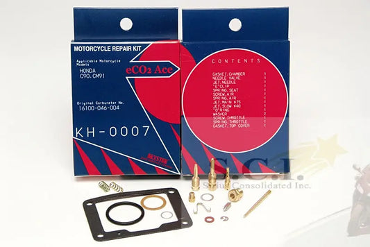 Keyster KH-0007 Honda C90 Cm91 C90M Keyster Carburetor Rebuild Repair Kit 1966 - 1969