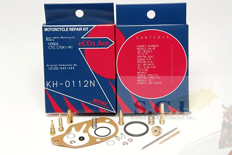 Keyster KH-0112 Honda C70 Passport Keyster Carburetor Rebuild Repair Kit 1970 - 1973