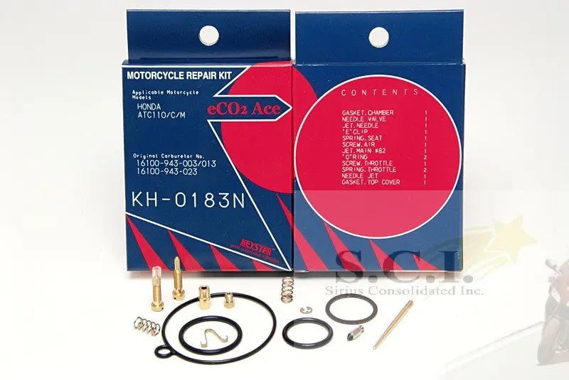 Keyster KH-0183N Honda Atc110 Atc125 Keyster Carburetor Rebuild Repair Kit 1979 - 1985