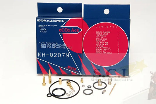 Keyster KH-0207N Honda Atc70 Keyster Carburetor Rebuild Repair Kit 1978 - 1985