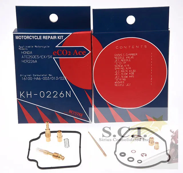 Keyster KH-0226N Honda Atc250 Sx Es Keyster Carburetor Repair Rebuild Kit 1985
