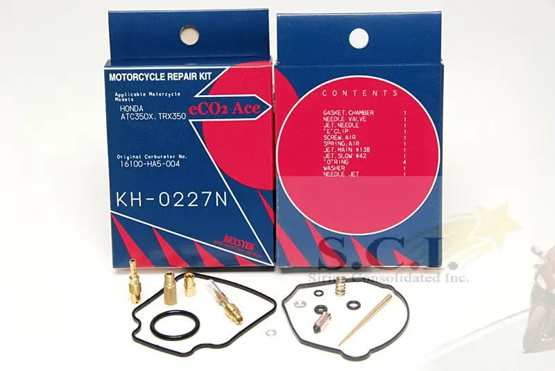 Keyster KH-0227N Honda Atc350 X Atc350X Rtx350B Keyster Carburetor Rebuild Repair Kit 1985 - 1986