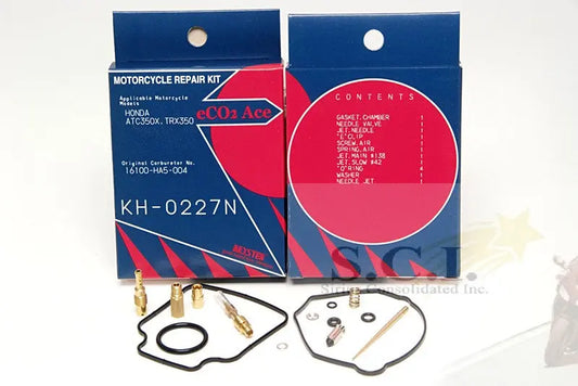 Keyster KH-0227N Honda Atc350 X Atc350X Rtx350B Keyster Carburetor Rebuild Repair Kit 1985 - 1986