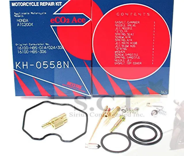Keyster KH-0558N Honda Atc200X Atc200 X Keyster Carburetor Rebuild Repair Kit 1986 - 1987