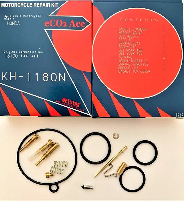 Keyster KH-1180N Honda Atc110 Keyster Carubretor Rebuild Repair Kit 1979 - 1983