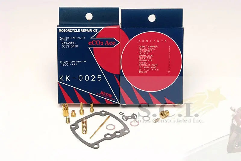 Keyster KK-0025 carburetor repair-kit components