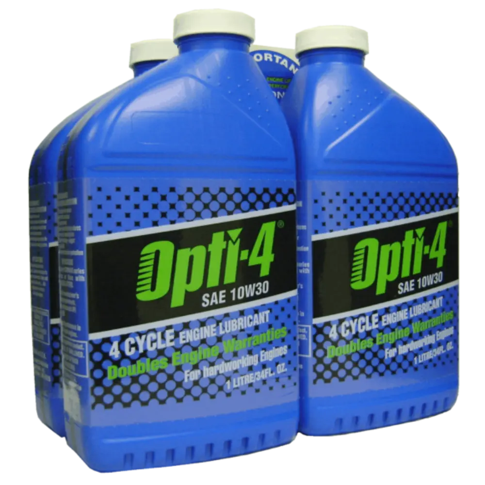 Opti-4 10W30 1 litre four-cycle engine oil bottles, part 43121-1
