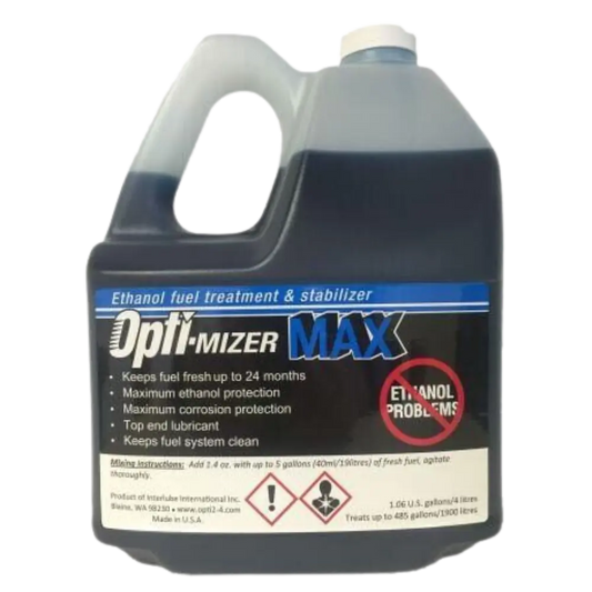 Opti-Mizer MAX 4 litre fuel stabilizer jug, part 60044-1