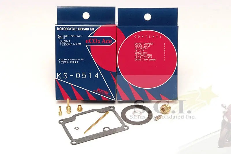 Keyster Suzuki TS250 TS250R Carburetor Rebuild Kit - KS-0514 (1971-1975) KEYSTER