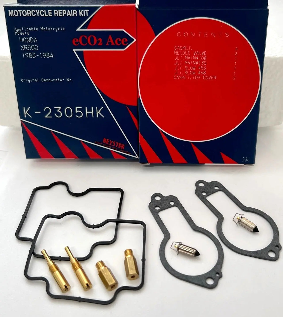 Keyster K-2305HK carburetor rebuild kit for 1983-1984 Honda XR500