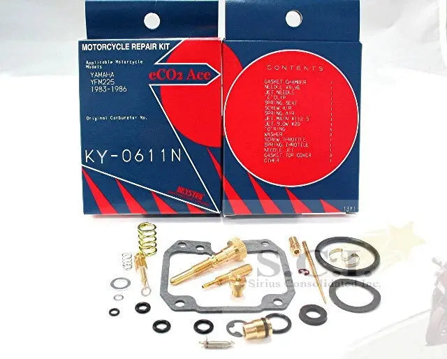 Keyster KY-0611N carburetor rebuild kit for Yamaha YTM225 and YFM225